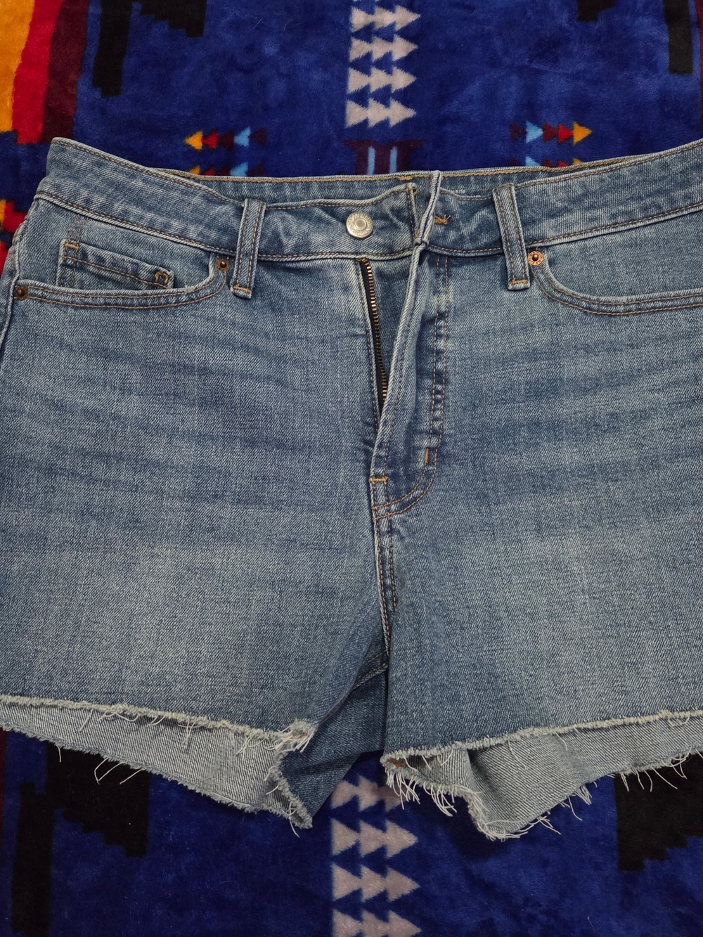 Classic Cutoff Denim Shorts - Light Blue